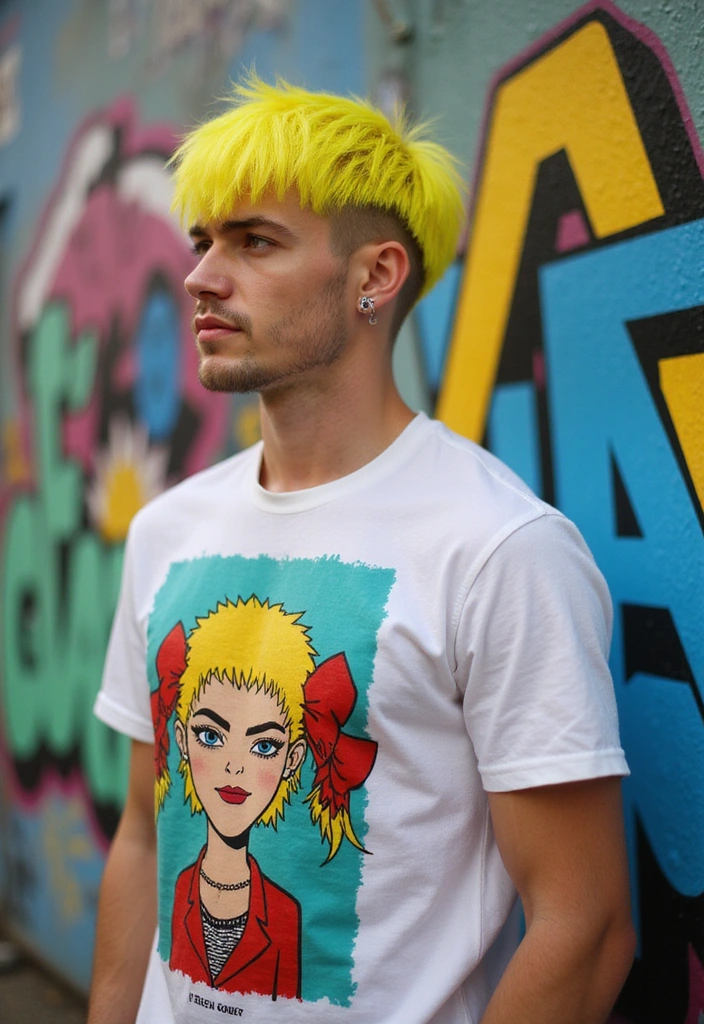 21 Hair Colors for Men to Look Stylish and Trendy Now - 15. Bright Yellow