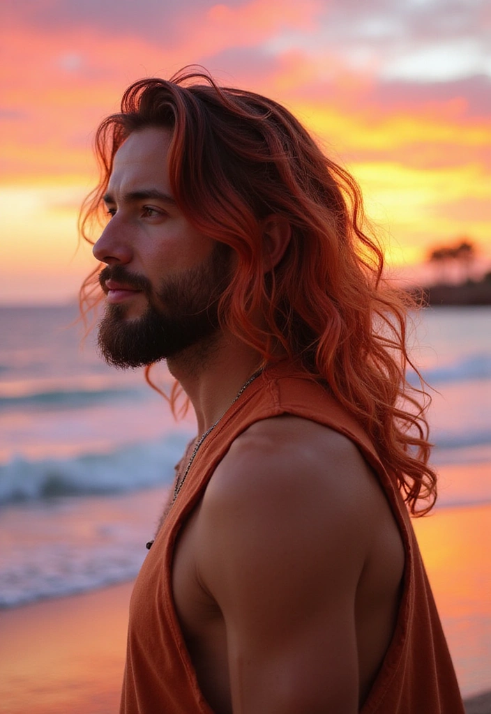 21 Hair Colors for Men to Look Stylish and Trendy Now - 21. Sunset Ombre