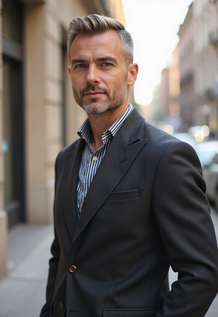 Top 21 Haircuts for Older Men: Style Tips You Can't Miss! - 1. The Classic Crew Cut
