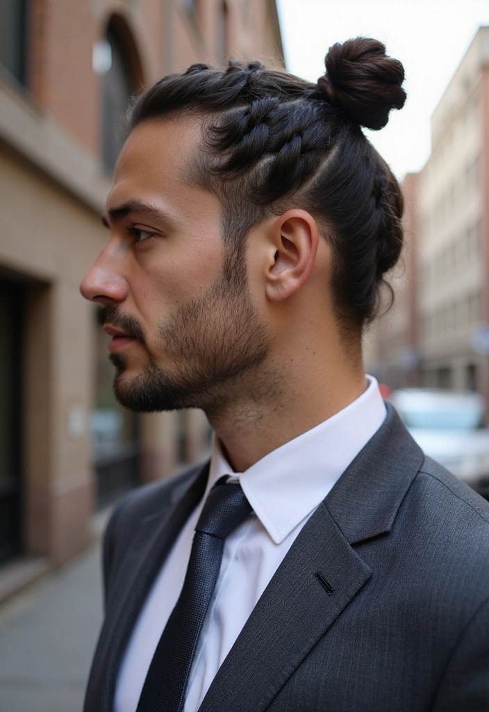 20 Twist Hairstyles For Men - 3. Twisted Bun