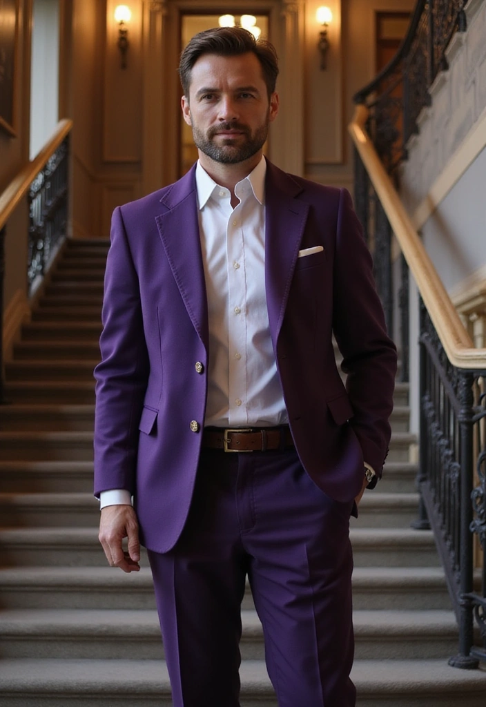21 Best Color Combinations for Men's Clothing - 12. Purple and White