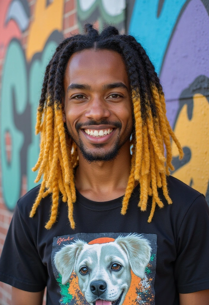 21 Best Dreadlocks Styles for Men: Different Types of Dreads - 5. Two-Tone Dreadlocks