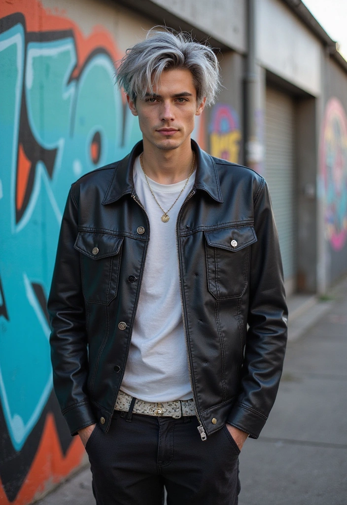 21 Hair Colors for Men to Look Stylish and Trendy Now - 20. Bold Grey