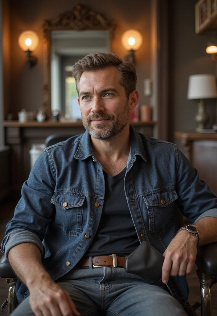 Top 21 Haircuts for Older Men: Style Tips You Can't Miss! - 8. The Caesar Cut
