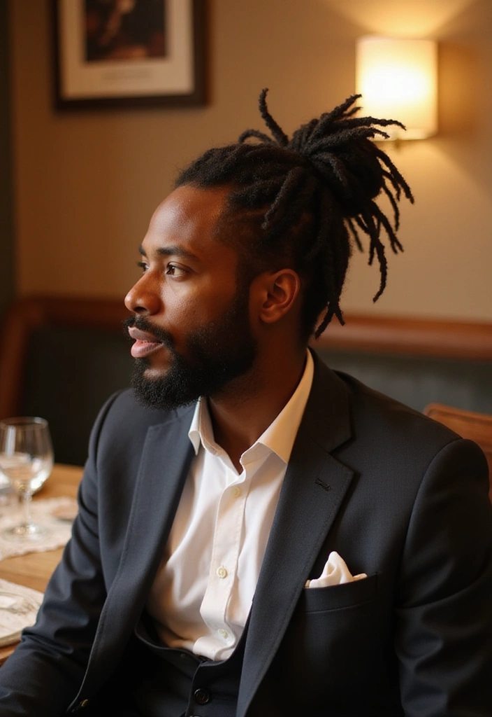 21 Best Dreadlocks Styles for Men: Different Types of Dreads - 20. Dreadlocks with a Bun