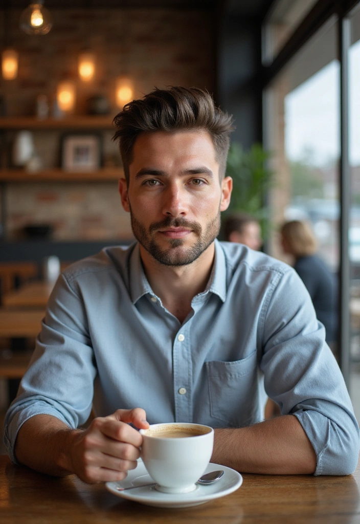 21 Korean Hairstyles for Men: Stylish Looks to Elevate Your Game - 11. The Brushed Up Look