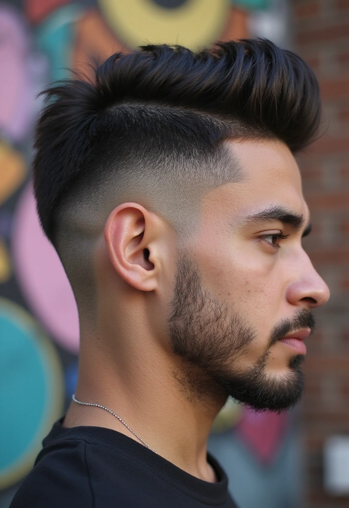 21 Skin Fade Haircuts for Men - 4. Burst Fade