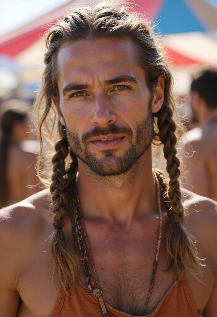 20 Twist Hairstyles For Men - 17. Twisted Side Braids