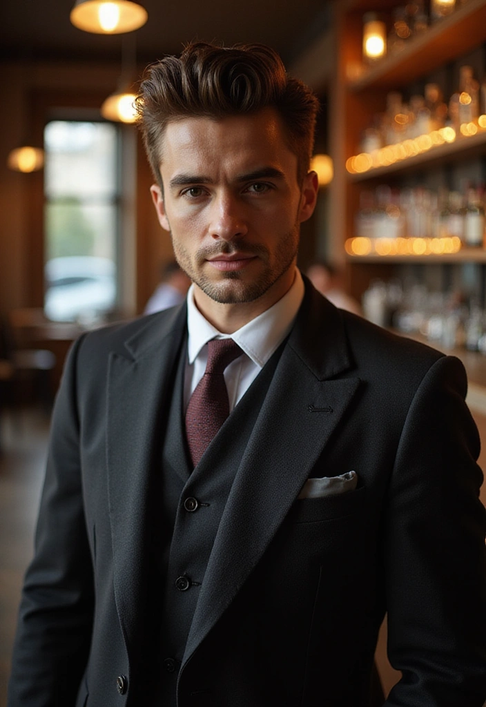 21 Stylish Middle Part Hairstyles for Men That'll Make You Stand Out! - 21. The Dapper Middle Part