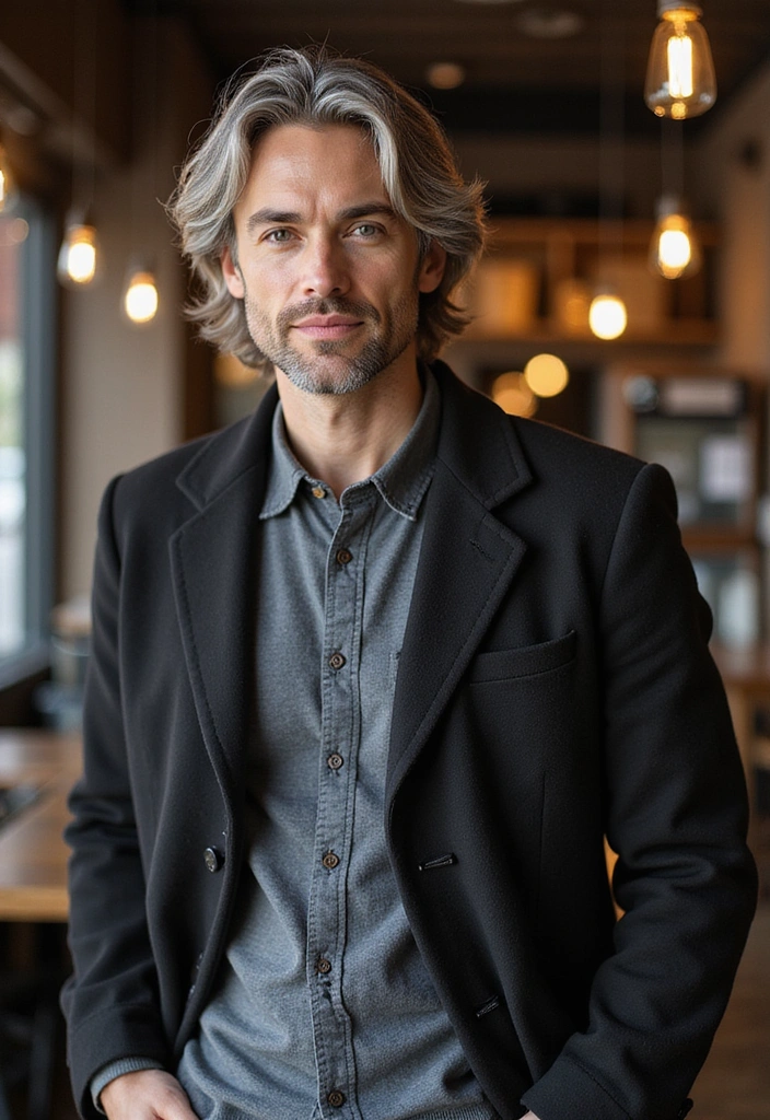 21 Hair Colors for Men to Look Stylish and Trendy Now - 2. Ash Gray
