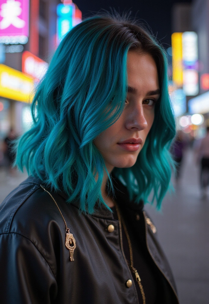21 Hair Colors for Men to Look Stylish and Trendy Now - 10. Deep Teal