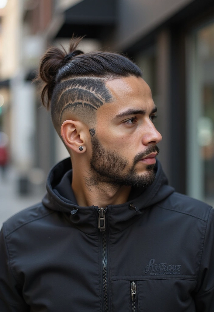 21 Skin Fade Haircuts for Men - 21. Fade with Design