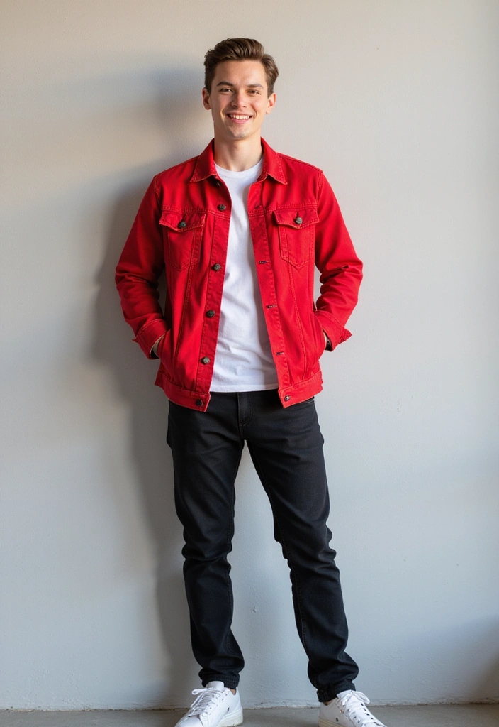 21 Denim Jackets for Men in 2025 That Are Making a Comeback! - 9. Brightly Colored Denim Jackets