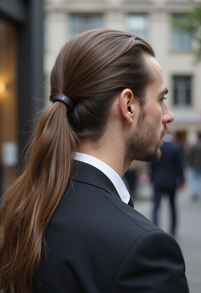 22 Slicked-Back Hairstyles For Men - 15. Long Slick Back