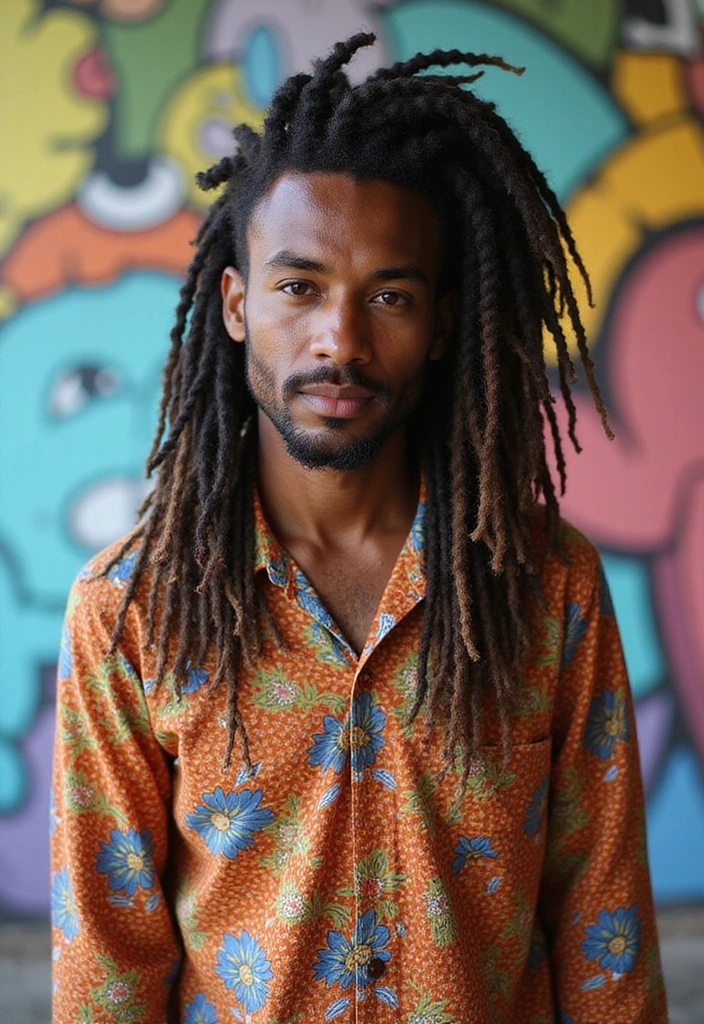 20 Twist Hairstyles For Men - 11. Twists with Dreadlocks