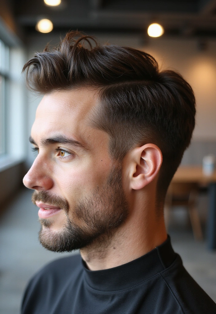 22 Slicked-Back Hairstyles For Men - 19. Slicked Back with a Side Sweep