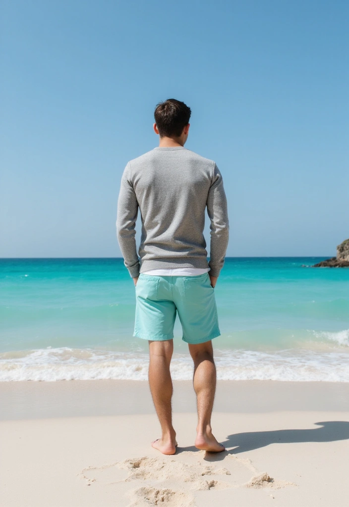 21 Best Color Combinations for Men's Clothing - 15. Grey and Aqua