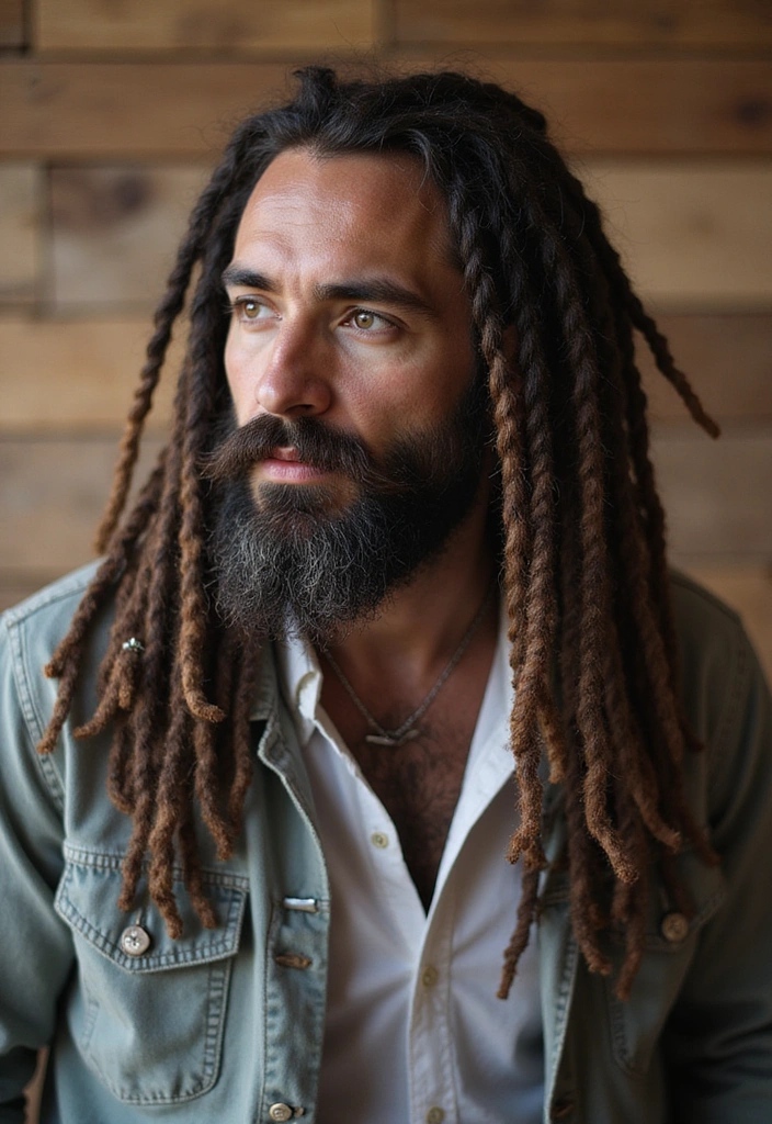 21 Best Dreadlocks Styles for Men: Different Types of Dreads - 9. Dreadlocks with Beards