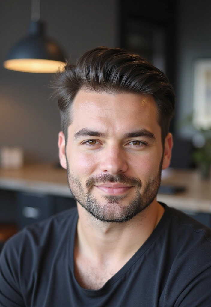 22 Slicked-Back Hairstyles For Men - 20. Slicked Back with a Tapered Cut