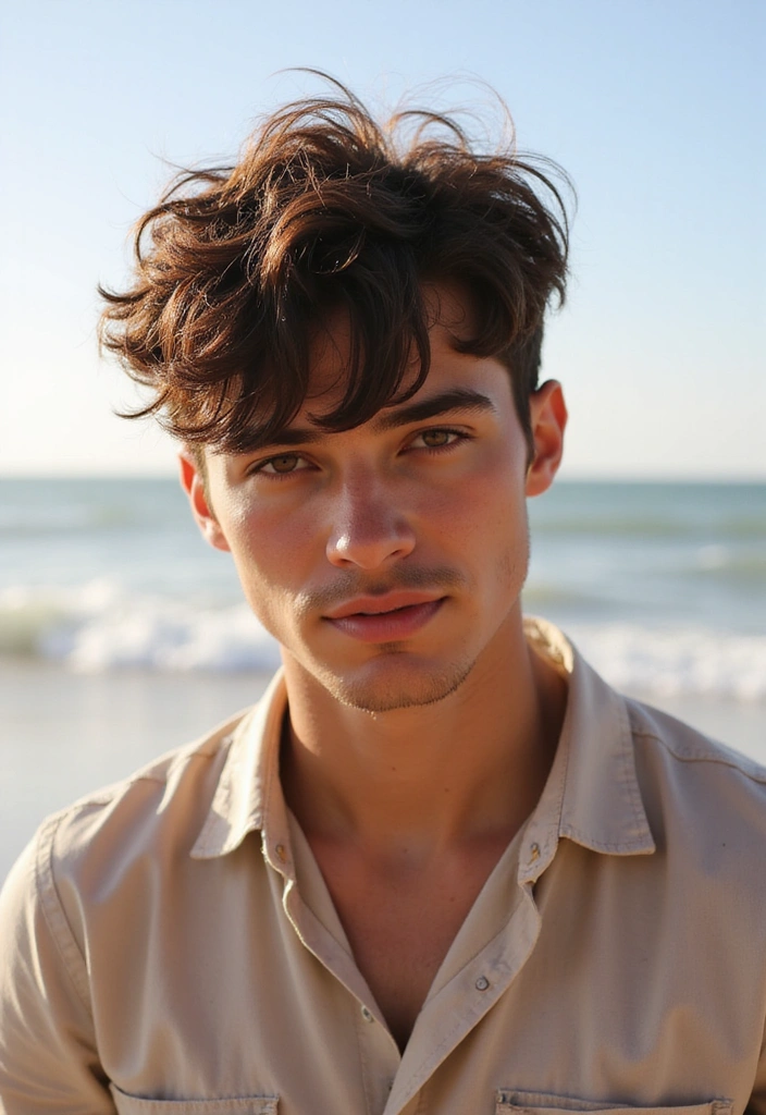 21 Stylish Middle Part Hairstyles for Men That'll Make You Stand Out! - 2. Textured Middle Part