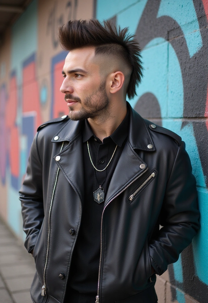 21 Korean Hairstyles for Men: Stylish Looks to Elevate Your Game - 12. The Faux Hawk