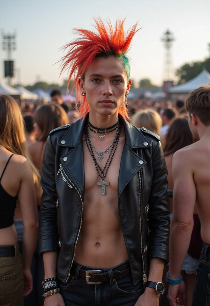 21 Proven Mullet Styles for Men - 17. The Retro Punk Mullet