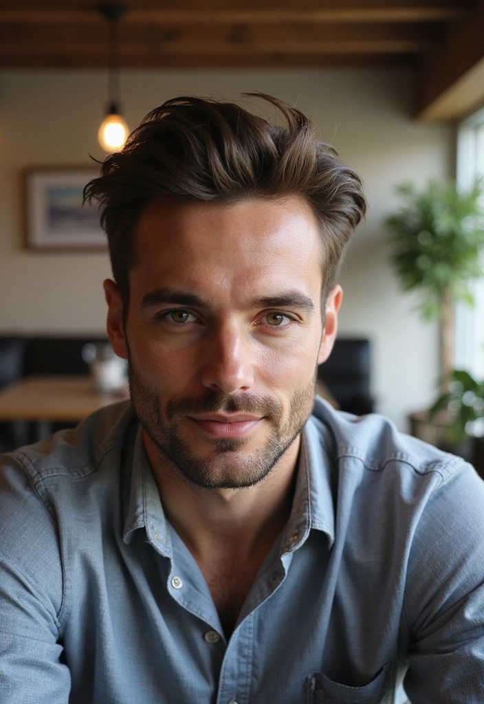 22 Slicked-Back Hairstyles For Men - 13. Messy Slick Back
