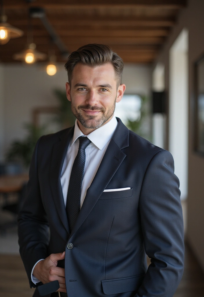 21 Korean Hairstyles for Men: Stylish Looks to Elevate Your Game - 7. The Slicked Back Look