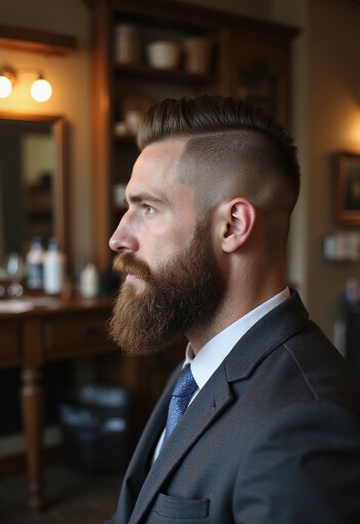 20 Best Crew Cut Haircuts for Men in 2025 - 10. Crew Cut with Beard