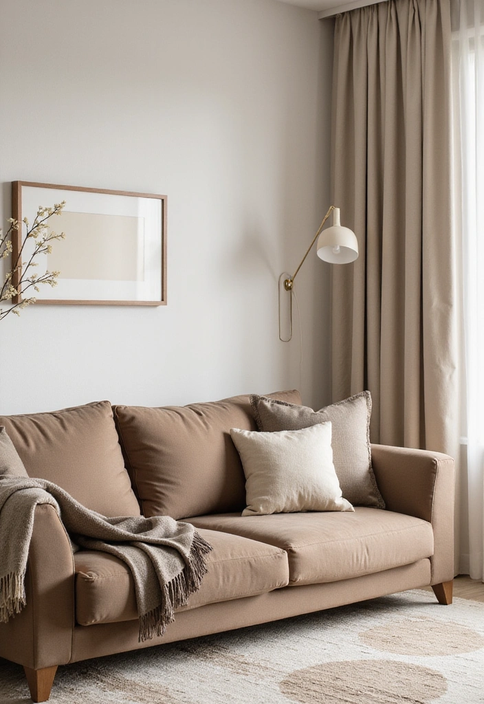 21 Brown Sofa Living Room Ideas That'll Make You Say 'Wow!' - 17. Sophisticated Neutrals