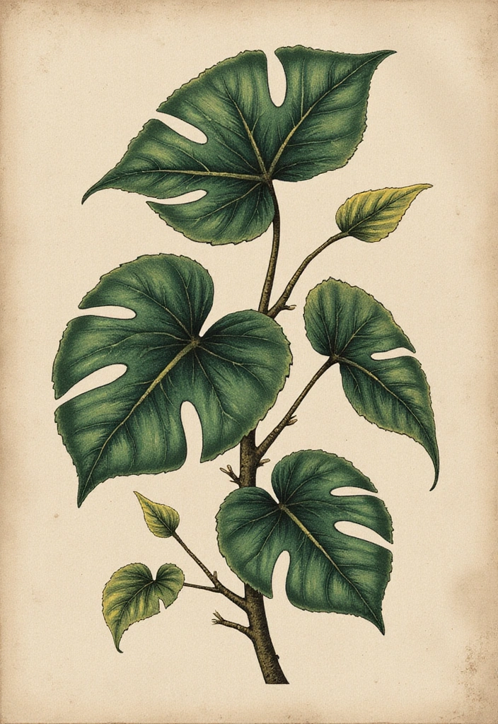 21 Best Pothos Tattoo Ideas With Meanings - 20. Vintage Pothos Tattoo