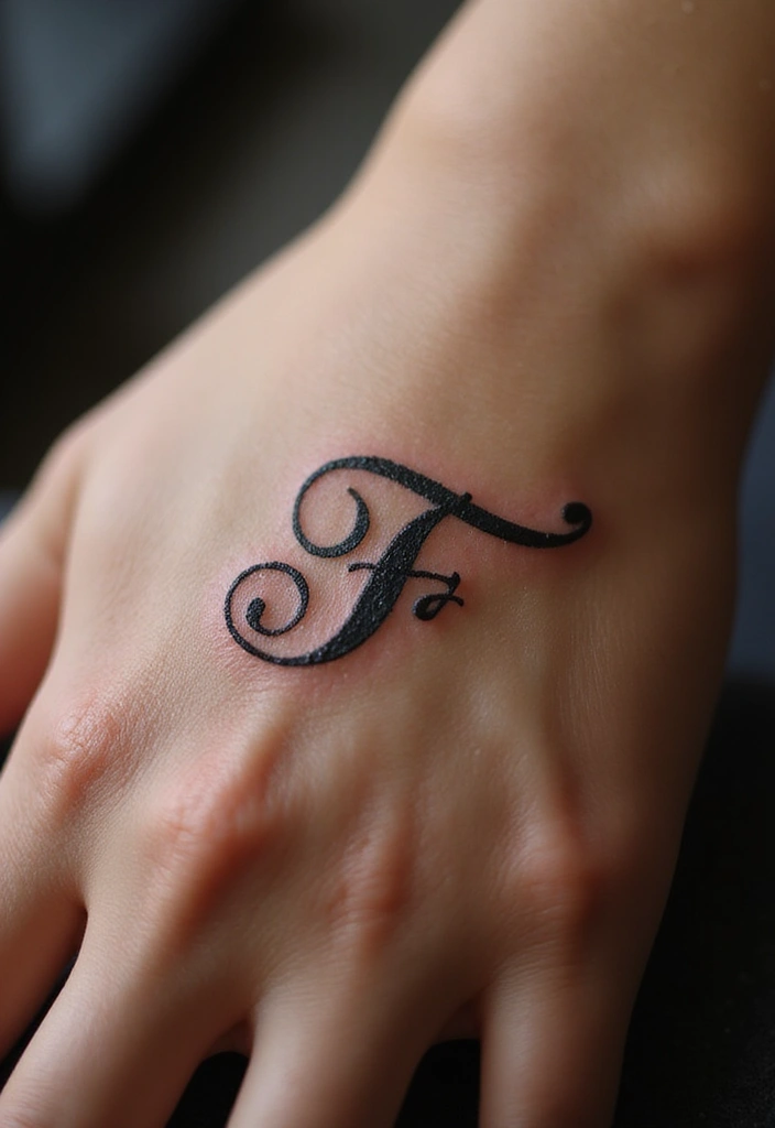 15 Creative Letter T Tattoo Designs And Ideas - 4. Script and Calligraphy