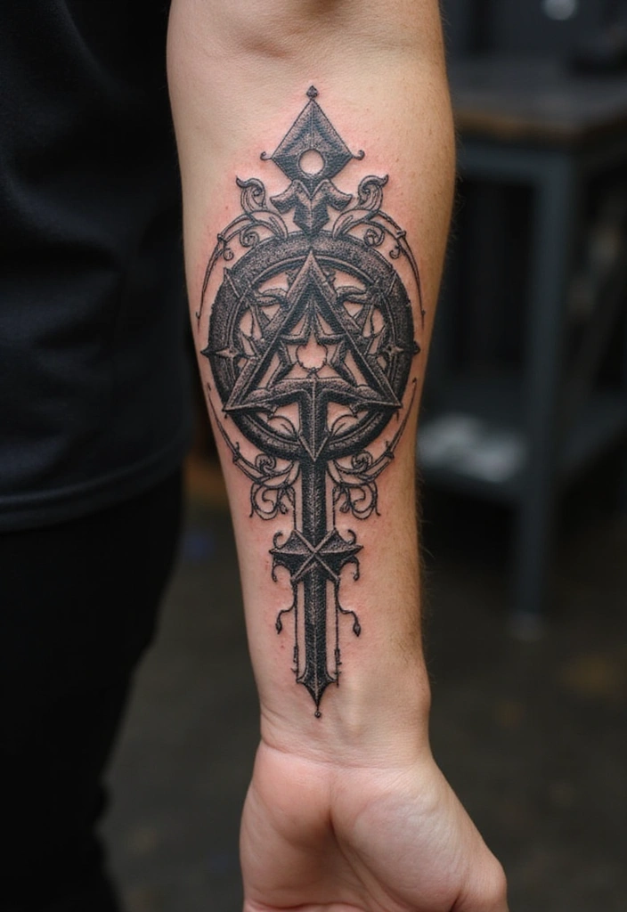 21 Amazing Polynesian Forearm Tattoo Idea Designs And Meanings - 5. Warrior Symbols