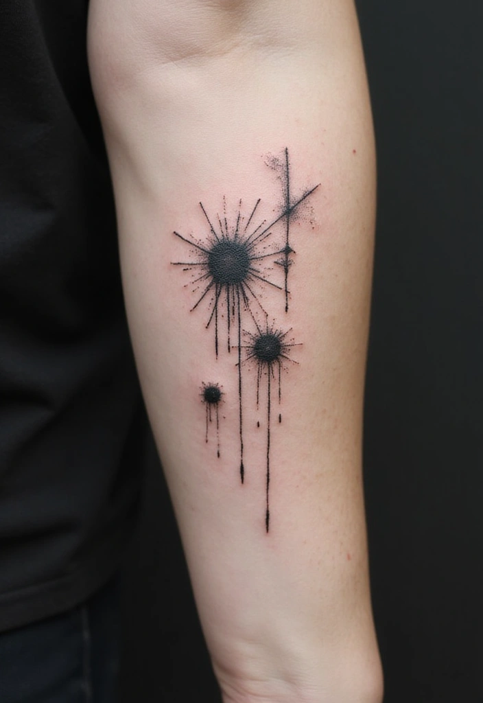 21 Eye-Catching Tattoo Styles for Men: Horror Themes Explored! - 1. Macabre Minimalism
