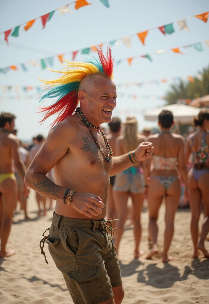 21 Beach Hairstyles For Older Men - 20. The Fun Mohawk