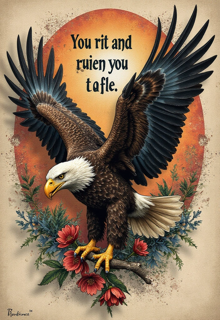 Eagle Tattoo Meaning and Placement Ideas for Men - Eagle Tattoo Quotes to Personalize Your Design