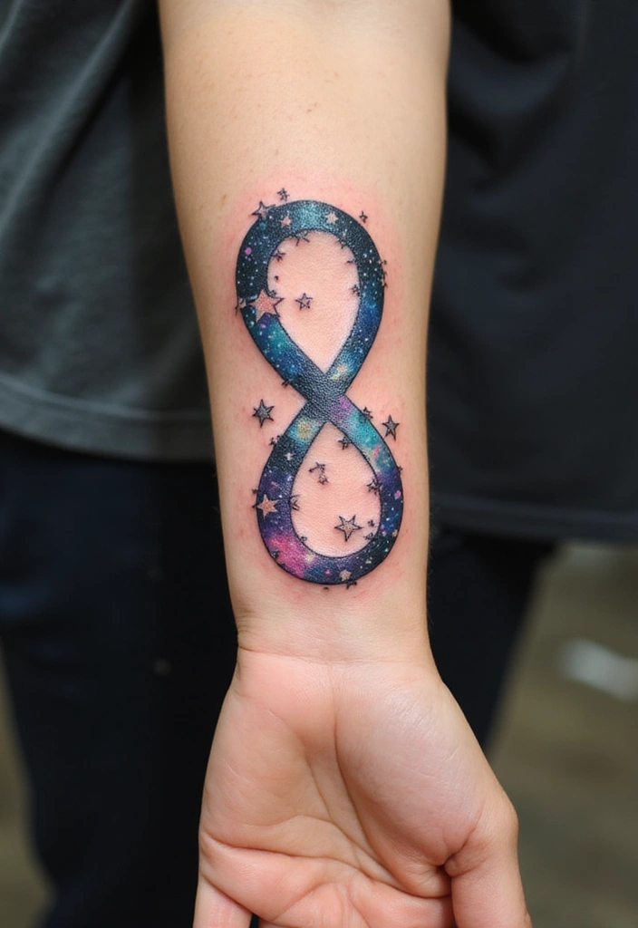17 Universe Tattoo Design Ideas With Meaning - 7. Infinity Universe