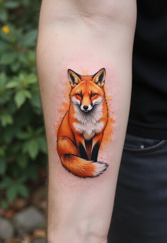 Top 15 Minimalist Animal Tattoos for First-Timers - 4. Simple Fox Design
