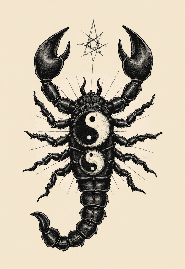 Scorpion Tattoo Ideas for Men With Bold Personalities - 5. Scorpion with Symbolic Elements
