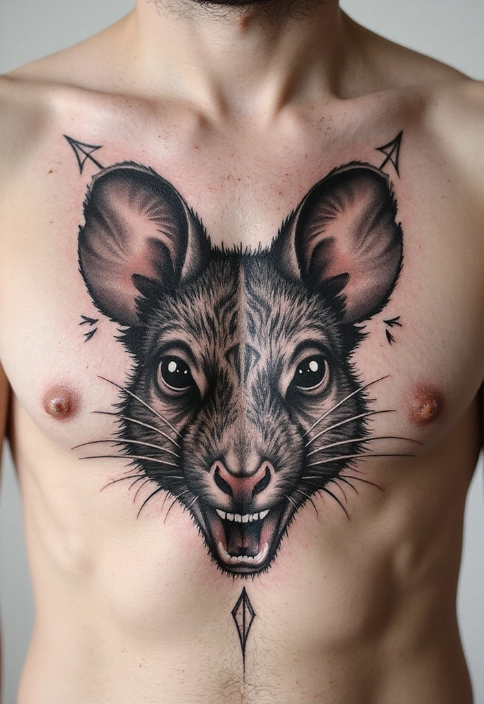 10 Cute Mouse Tattoo Ideas For Men With Meanings - 6. The Tribal Mouse