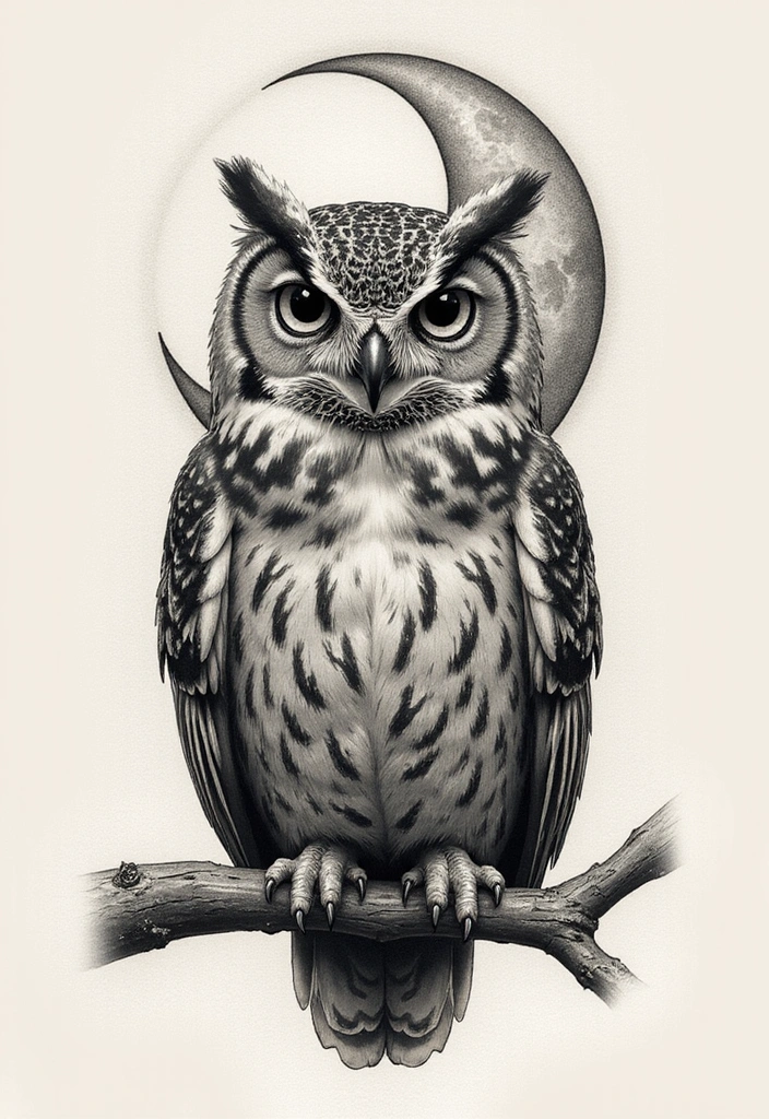 15 Goth Tattoo Ideas Symbolizing Rebellion & Individuality - 7. Owls and Ravens
