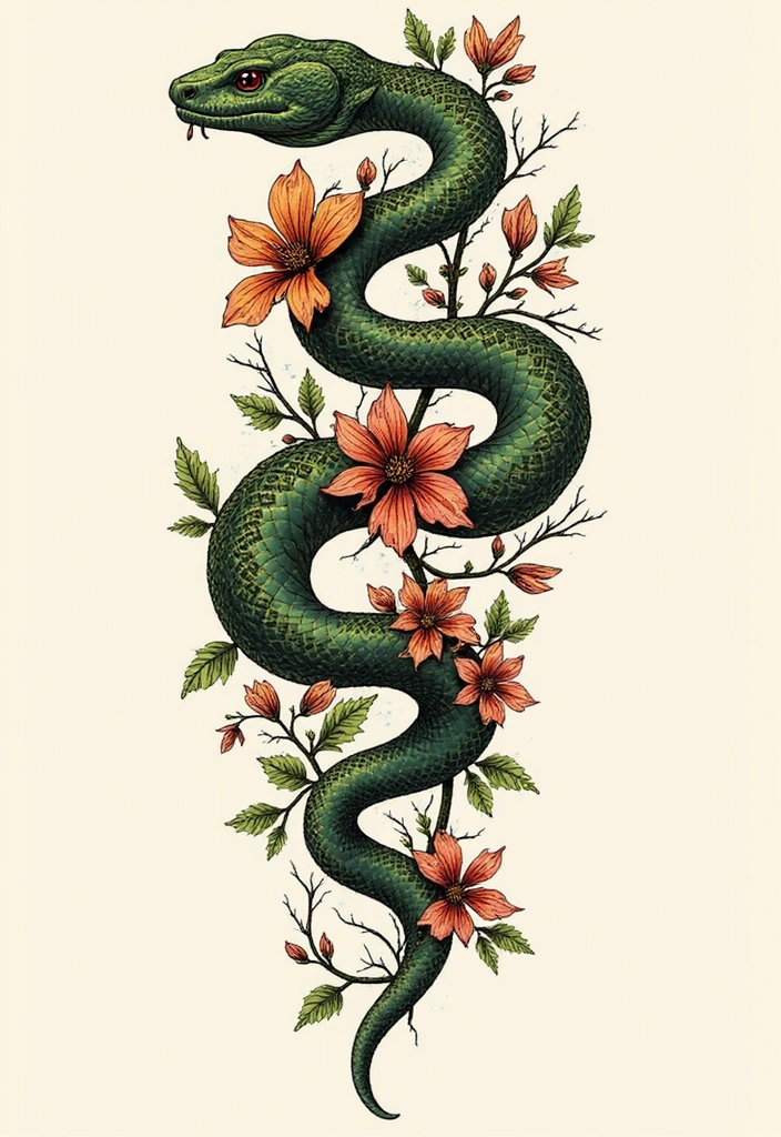 Snake Tattoos for Men and What They Symbolize - Snake Tattoos Inspired by Nature