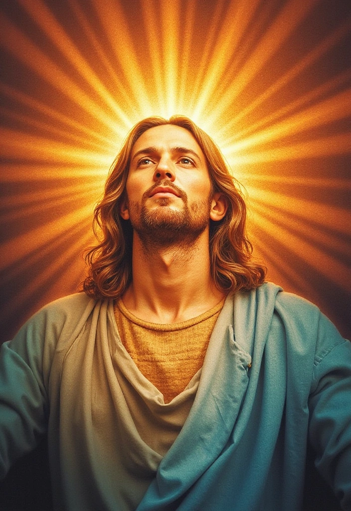 15 Creative Jesus Arm Tattoo Ideas for Men And Meanings - 13. Jesus with Sun Rays