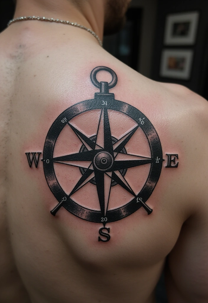 21 Unique Sniper Tattoo Ideas for Men and Their Powerful Meanings - 15. Sniper's Compass