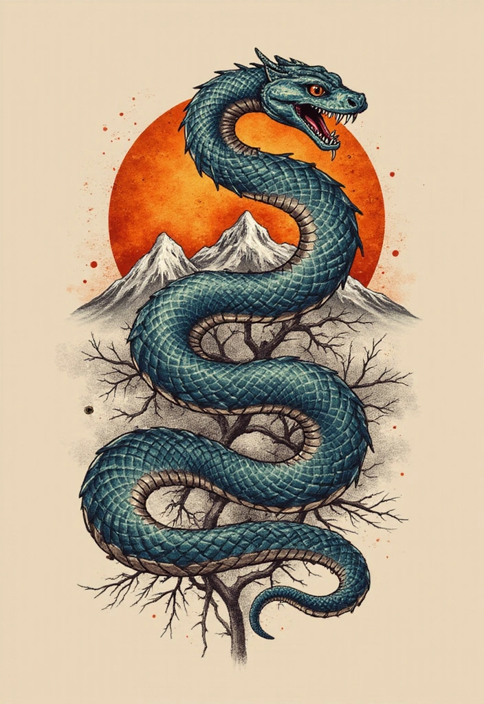 Snake Tattoos for Men and What They Symbolize - Snake Tattoos Representing Strength and Power