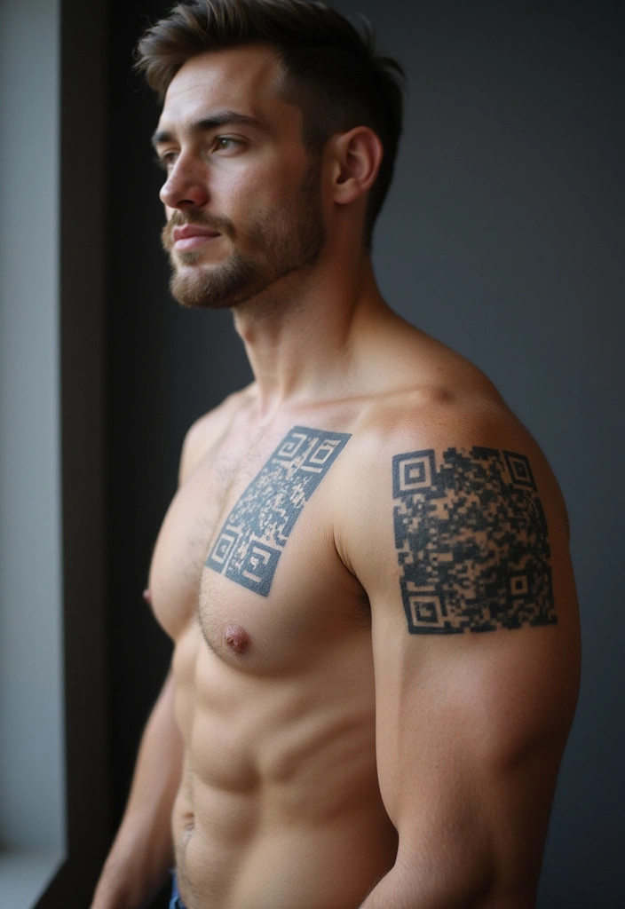 Shoulder Tattoo Ideas for Men That Are Still Trending - 15. Interactive Tattoos: Engaging and Fun
