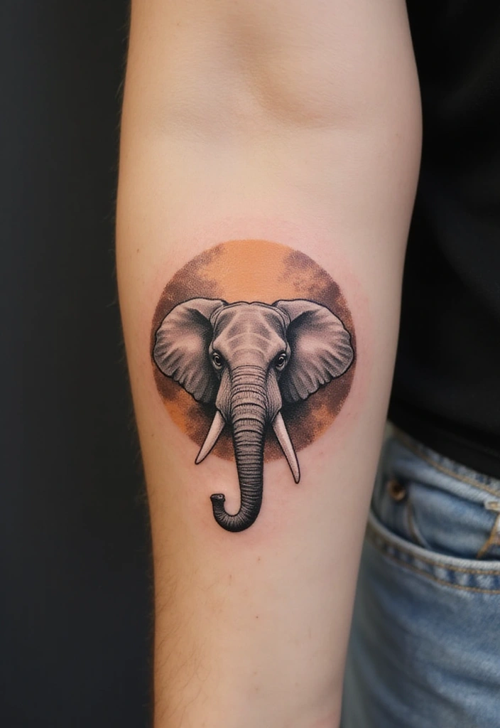 Top 15 Minimalist Animal Tattoos for First-Timers - 2. Minimalist Elephant