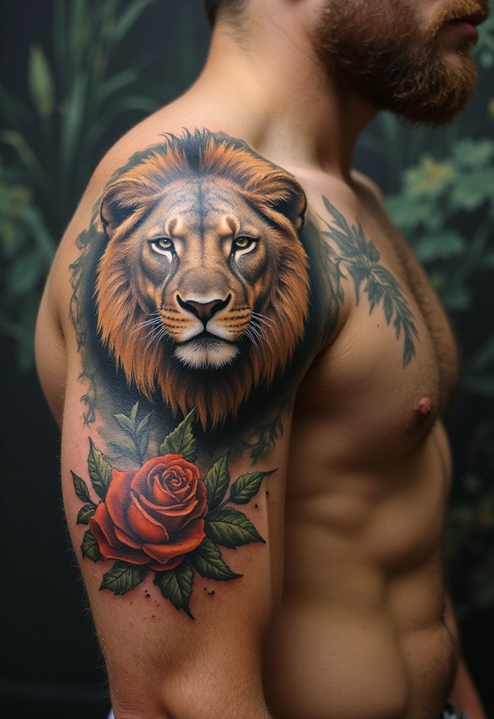 Shoulder Tattoo Ideas for Men That Are Still Trending - 5. Animal-Inspired Tattoos: Nature's Power