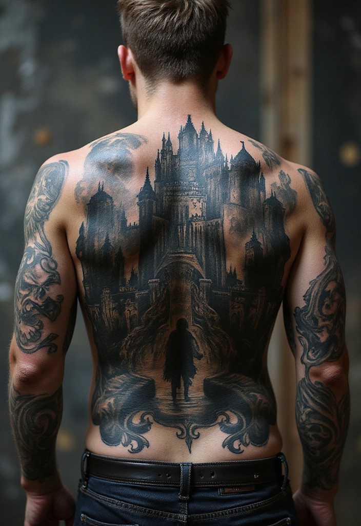 21 Eye-Catching Tattoo Styles for Men: Horror Themes Explored! - 2. Gothic Realism