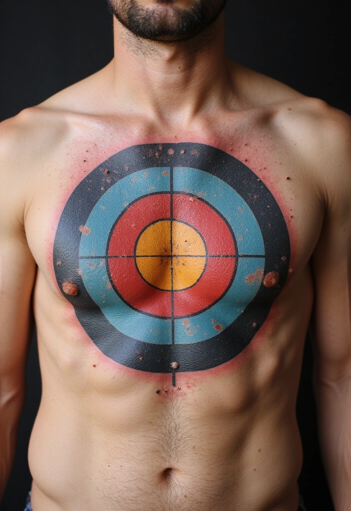 21 Unique Sniper Tattoo Ideas for Men and Their Powerful Meanings - 5. Target with Bullseye